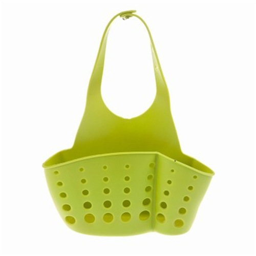 Creative adjustable snap-on sink storage hanging basket kitchen rack faucet sponge drain hanging bag