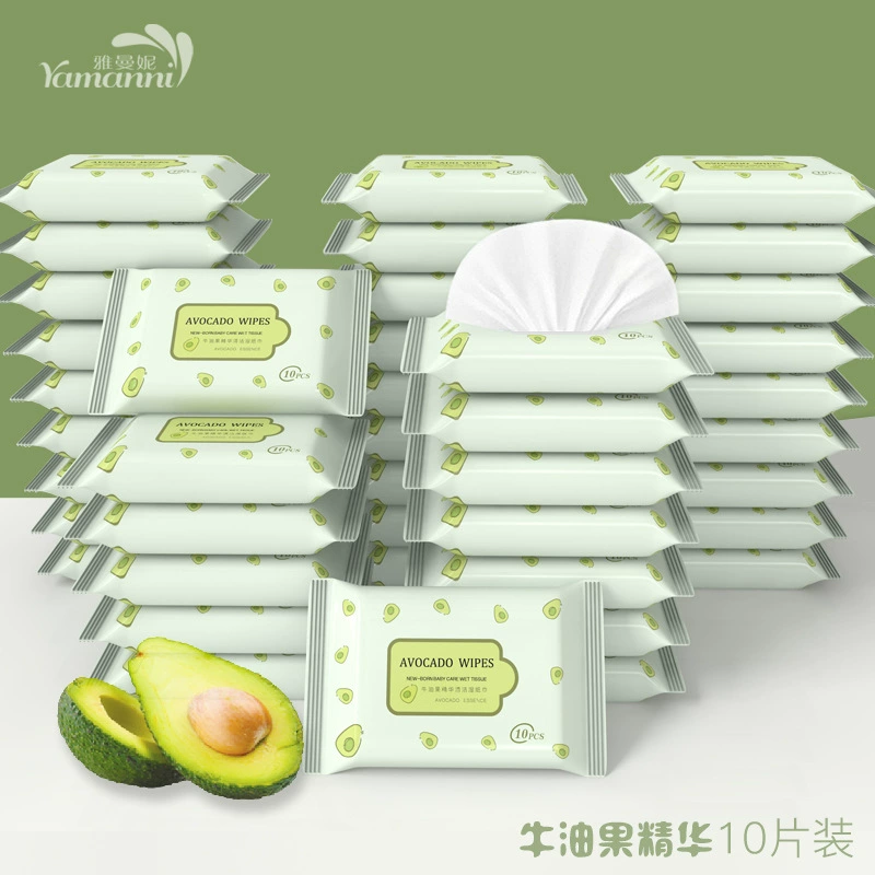 10 штук влажных салфеток пакет влажных салфеток Детские 10 штук нетканых влажных салфеток бумага Материнские и детские принадлежности подарки по низкой цене