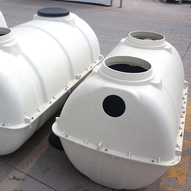 化粪池模压玻璃钢三格化粪池 小型家用地埋一体污水处理设备