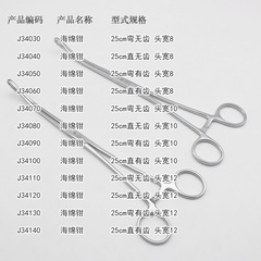 Shanghai Jinchong Sponge Forceps, Oval Forceps, Cotton Ball Forceps, Straight Forceps without Teeth, Curved Forceps with Teeth, Object Holding Forceps, Jinchong Surgical Instruments