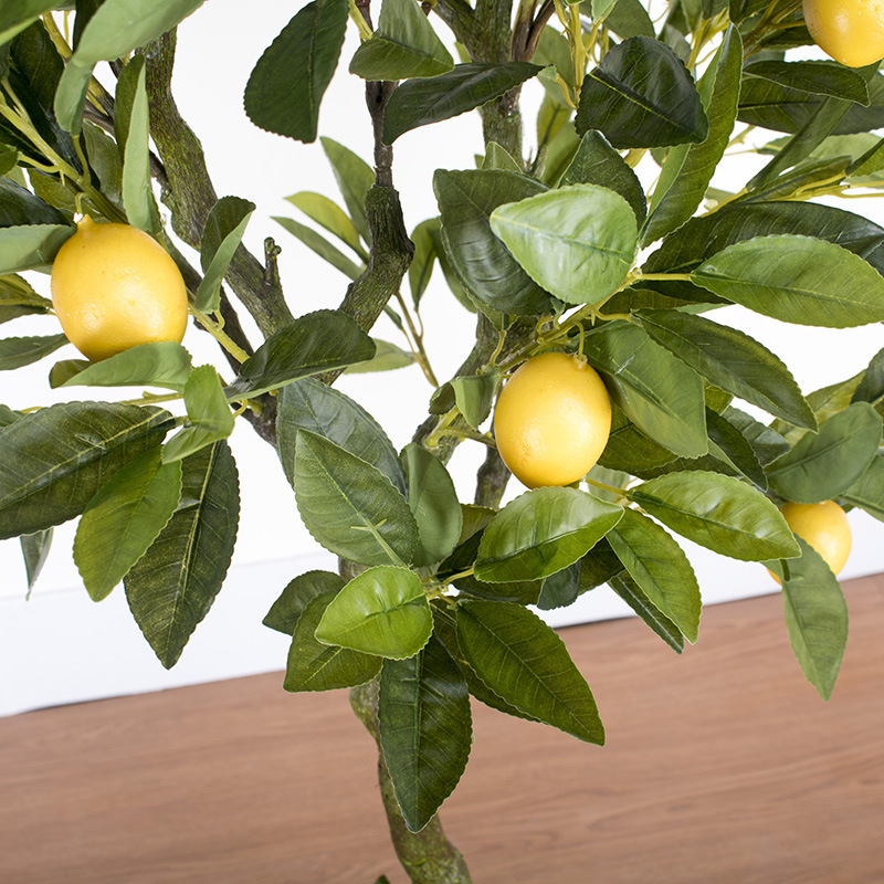 Artificial limón árbol verde planta bonsai venta al por mayor artificial naranja árbol bonsai decoración interior gran falso verde planta bonsai