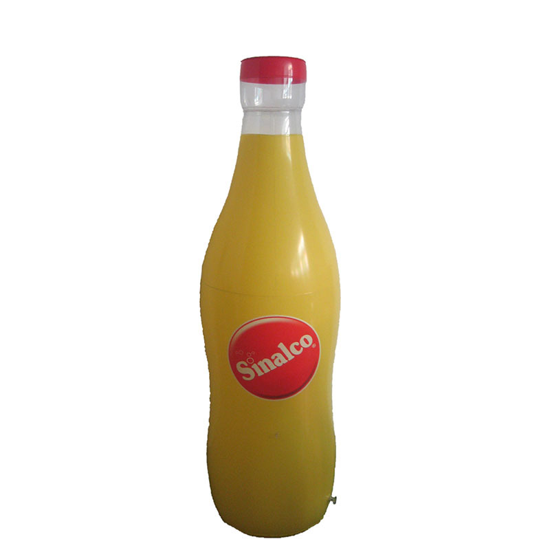 PVC充气黄色仿真瓶子 200CM广告瓶子气模 高周波电成压制品加工