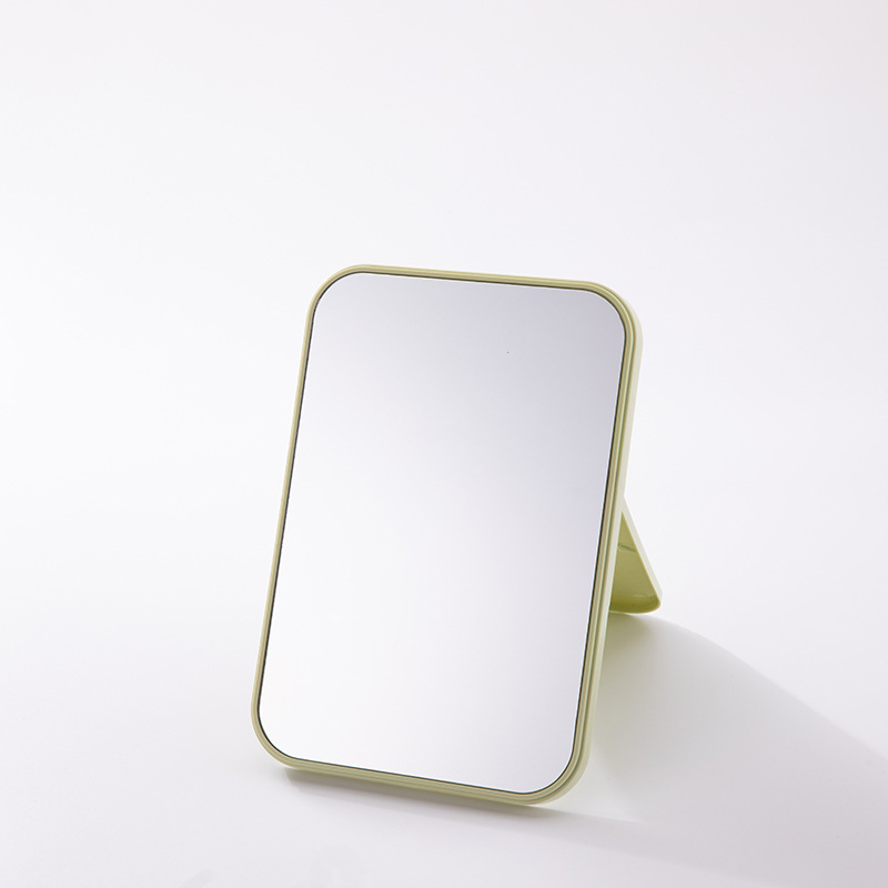 Super claro Mesa pequeño espejo escritorio plegable espejo de maquillaje estilo ins espejo estudiante simple oficina dormitorio