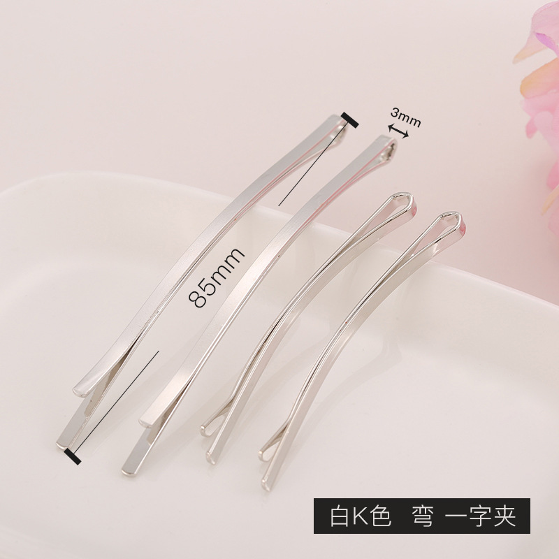 金色の波一字クリップ曲げアーチ一字クリップ5.5cm麻花ヘアクリップdiyアクセサリーヘアクリップ部品卸売り|undefined