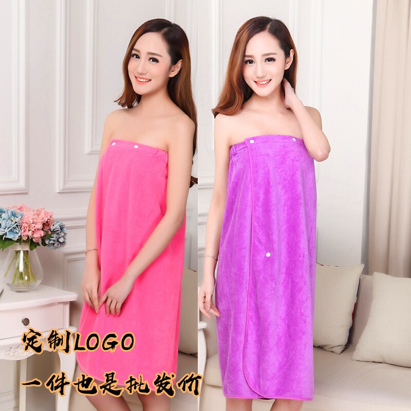 Bath Towel Variety Wearable Women's Sexy Cute Adult Absorbent Extra-large Breast Wrap Tube Top Bath Dress Beach Towel Gift