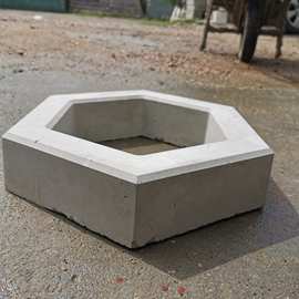 河道景观生态砌块混凝土挡土砖花盆砖 花盆式挡土块 挡土墙砌块