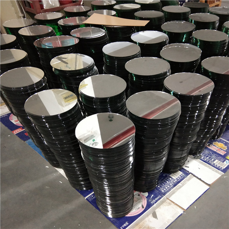Supply vanity mirror lens round glass mirror lamp mirror glass frosted irregular dressing mirror lens