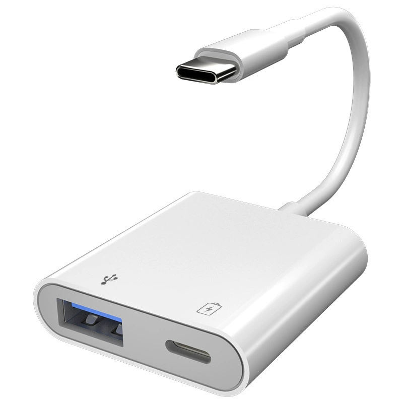 Type-C OTG роторный коннектор с питанием USB3.0 для мобильного телефона, внешний USB-накопитель, конвертер 2-в-1