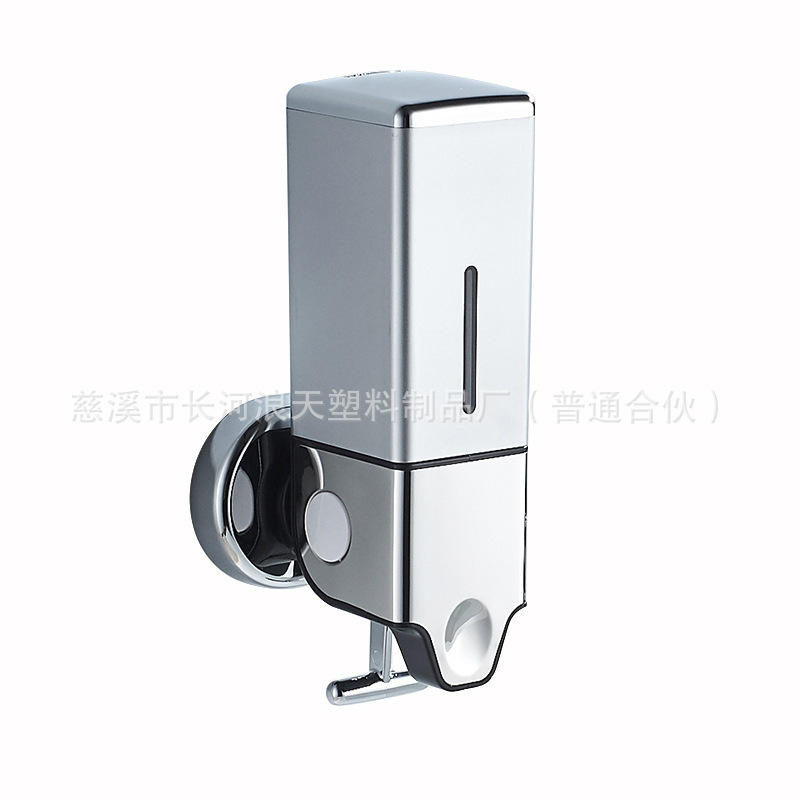 New Single-Head Silver Soap Dispenser, Modern Minimalist Bathroom Pull Rod Soap Dispenser, Large Capacity Soap Dispenser