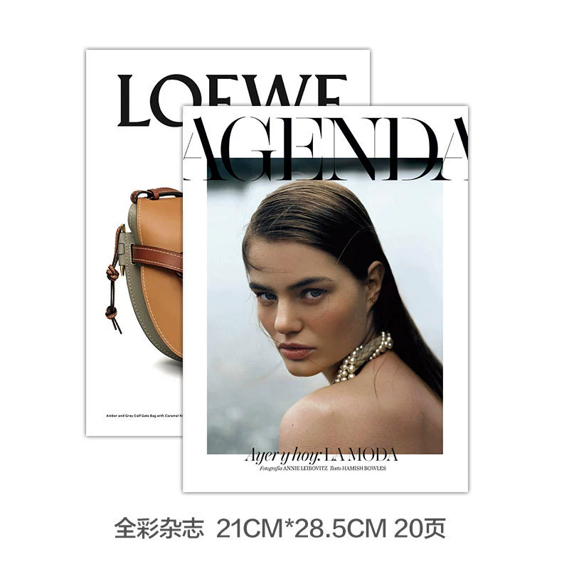 Full-Color Magazine Photography Prop, Decorative Mockup Magazine, Lightweight 0.1 kg