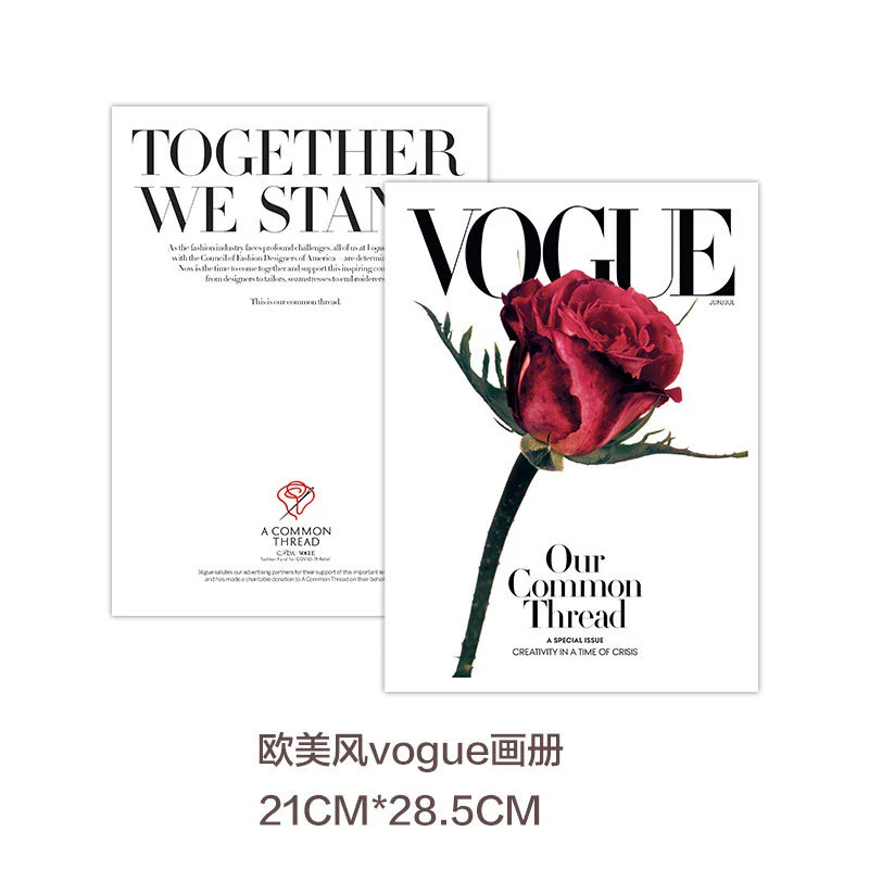 Full-Color Magazine Photography Prop, Decorative Mockup Magazine, Lightweight 0.1 kg