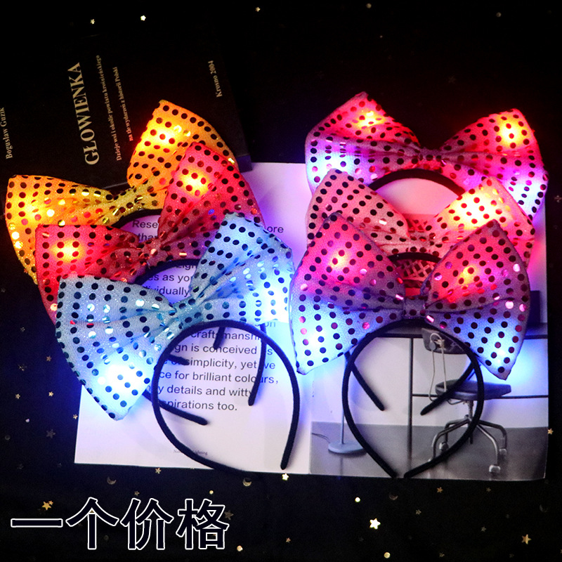 스팽글 보우 헤드 코우