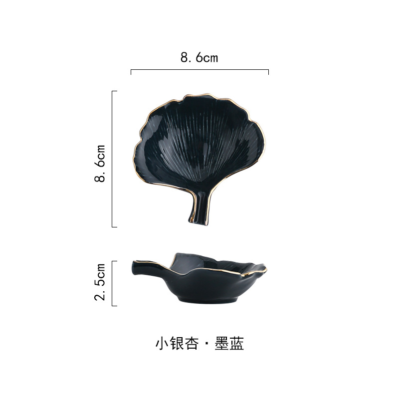 Plato Joyero de Cerámica Forma de Hoja Decorativo para Tocador image 11