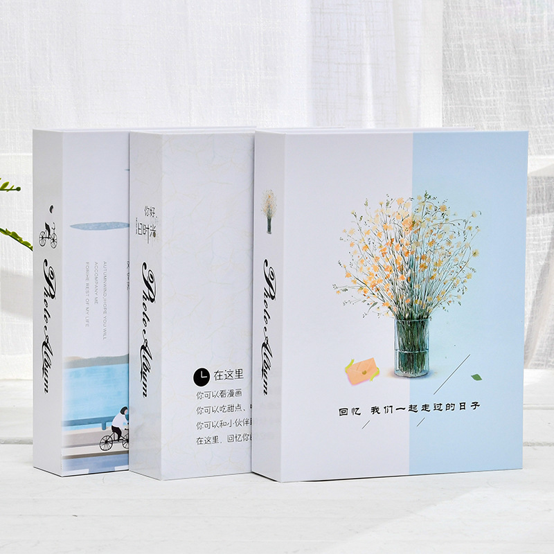 4D large 6-inch 200 small album insert-type home 6-inch plastic album wholesale album