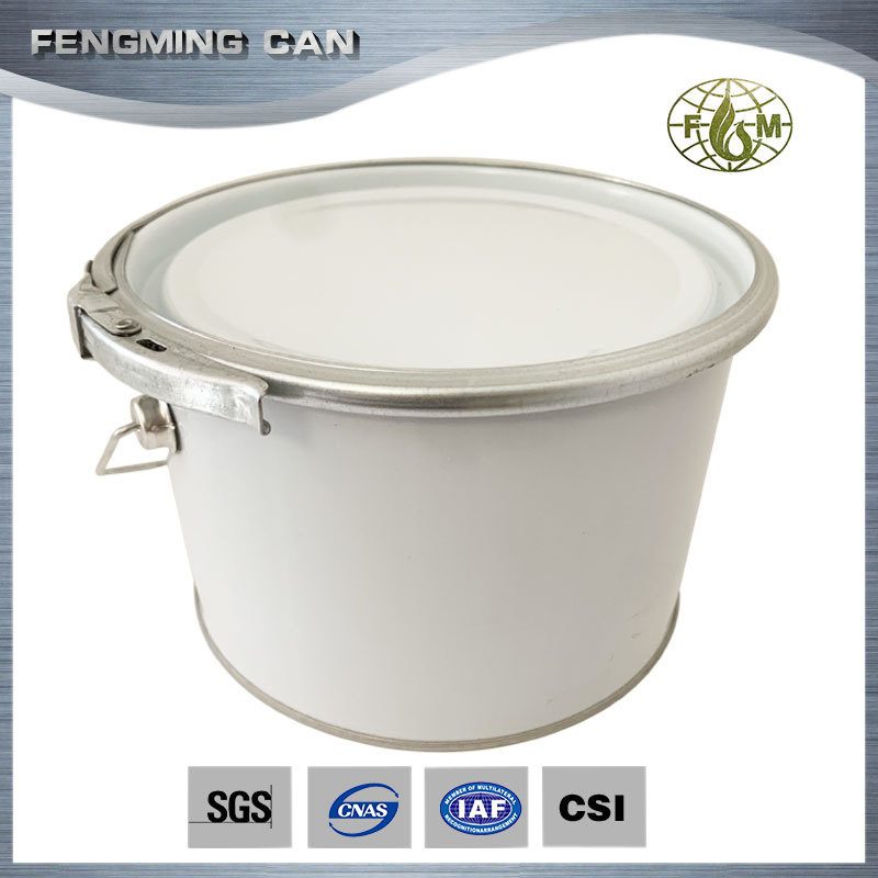 印刷马口铁金属桶 5L夹箍水性漆墙面地坪漆涂料包装铁桶厂家