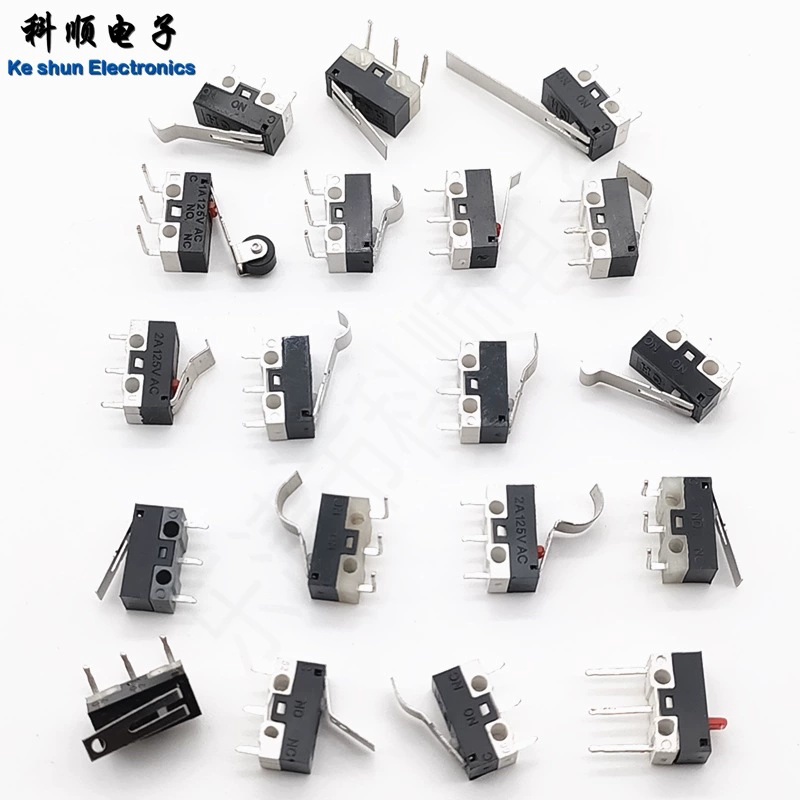 KW10 маленький микропереключатель переключатель мыши левая согнутая нога Правая согнутая нога медный ролик с ручкой микропереключатель