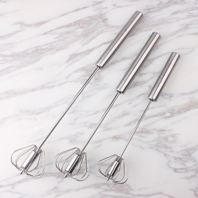 工厂跨境优质不锈钢旋转打蛋器10寸12寸14寸自动打蛋器搅拌器|ru