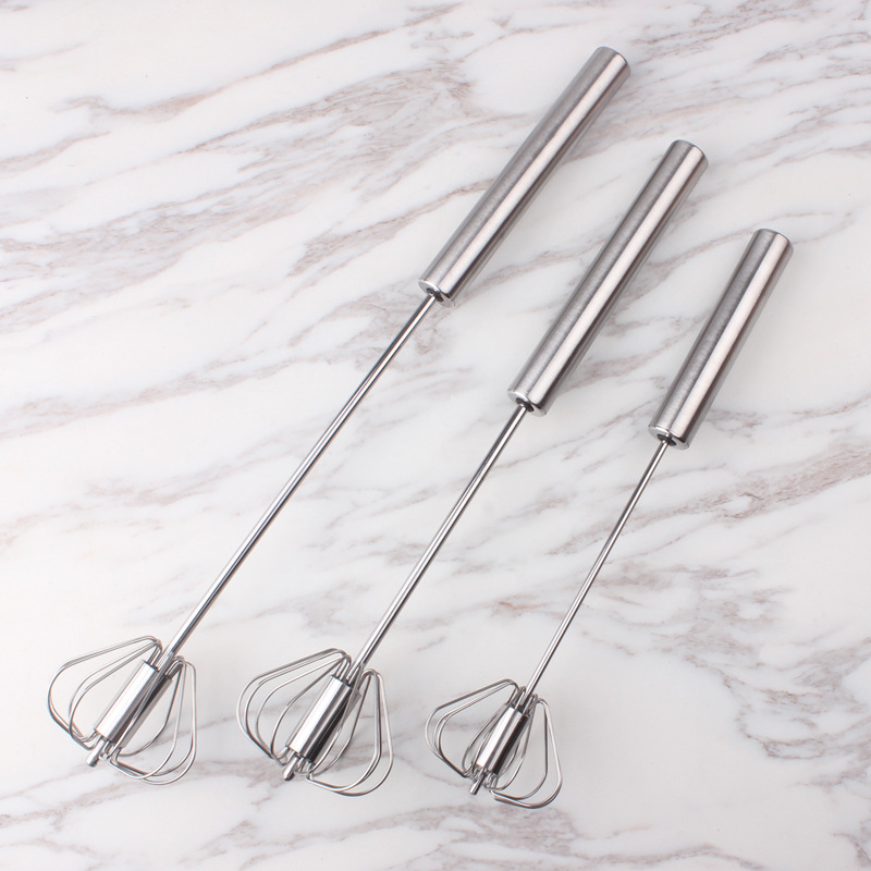 工厂跨境优质不锈钢旋转打蛋器10寸12寸14寸自动打蛋器搅拌器|ru