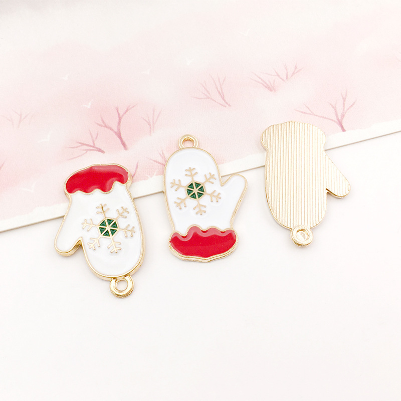 DIY accesorios de la joyería colgante de la joyería árbol de Navidad decoración de Navidad goteo de aceite de aleación de Navidad colgante transfronterizo Venta caliente