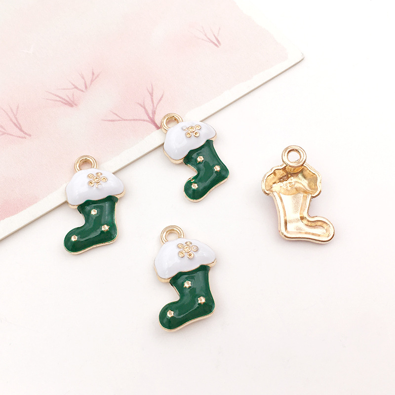 DIY accesorios de la joyería colgante de la joyería árbol de Navidad decoración de Navidad goteo de aceite de aleación de Navidad colgante transfronterizo Venta caliente