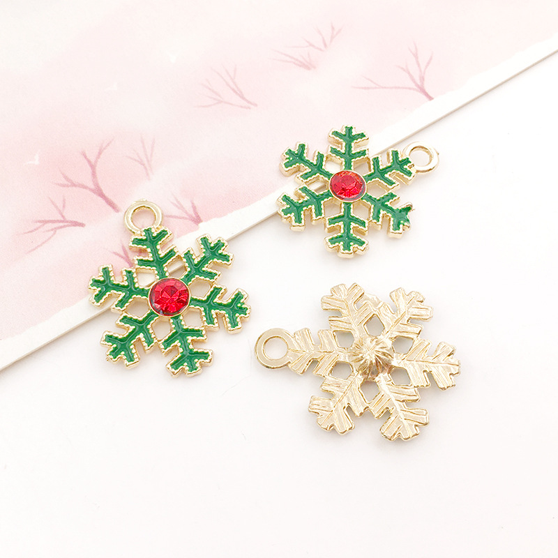 DIY accesorios de la joyería colgante de la joyería árbol de Navidad decoración de Navidad goteo de aceite de aleación de Navidad colgante transfronterizo Venta caliente