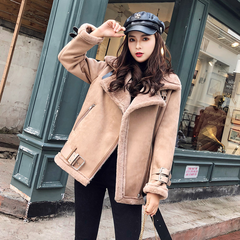 Warm velvet demi-season short jacket
