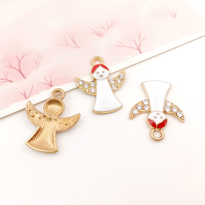 DIY accesorios de la joyería colgante de la joyería árbol de Navidad decoración de Navidad goteo de aceite de aleación de Navidad colgante transfronterizo Venta caliente