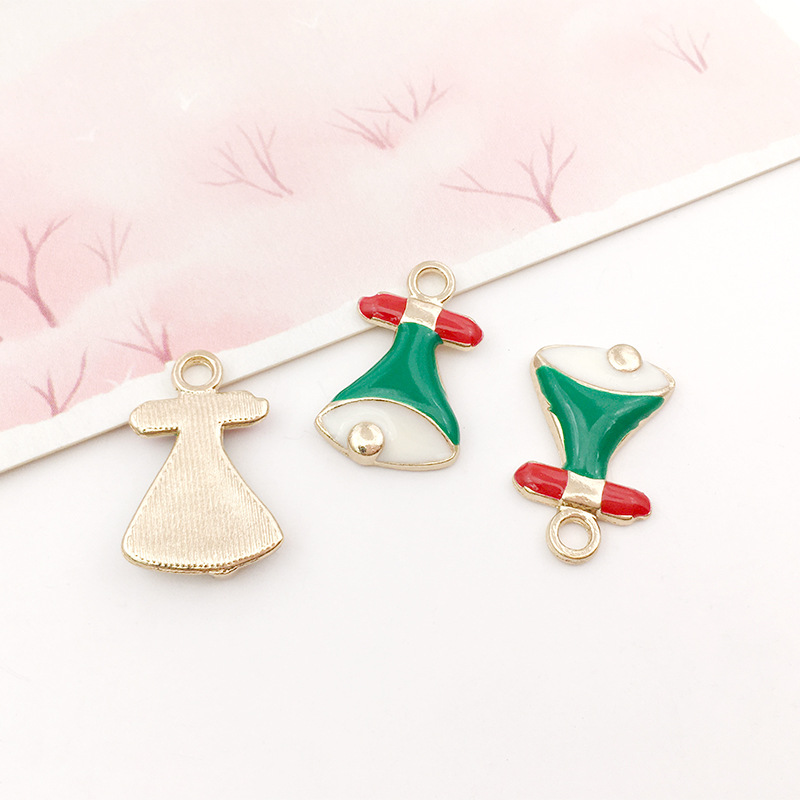 DIY accesorios de la joyería colgante de la joyería árbol de Navidad decoración de Navidad goteo de aceite de aleación de Navidad colgante transfronterizo Venta caliente