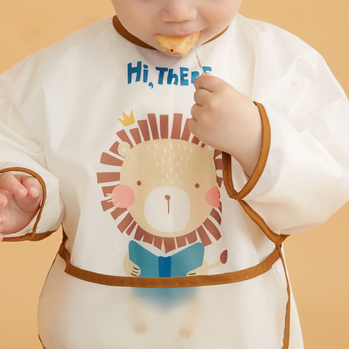 Full body waterproof smock for babies, reverse dressing smock, children's reverse dressing smock, infant and toddler eating clothes, painting smock
