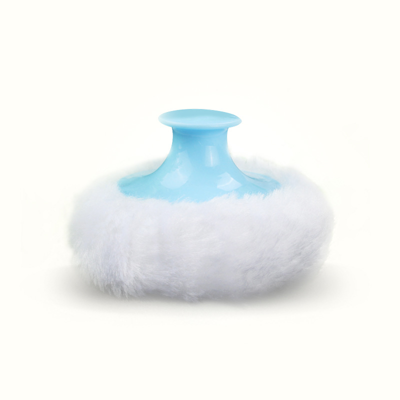 Directo de fábrica del bebé talco en polvo soplo suministros para niños super suave felpa puff con mango en stock al por mayor