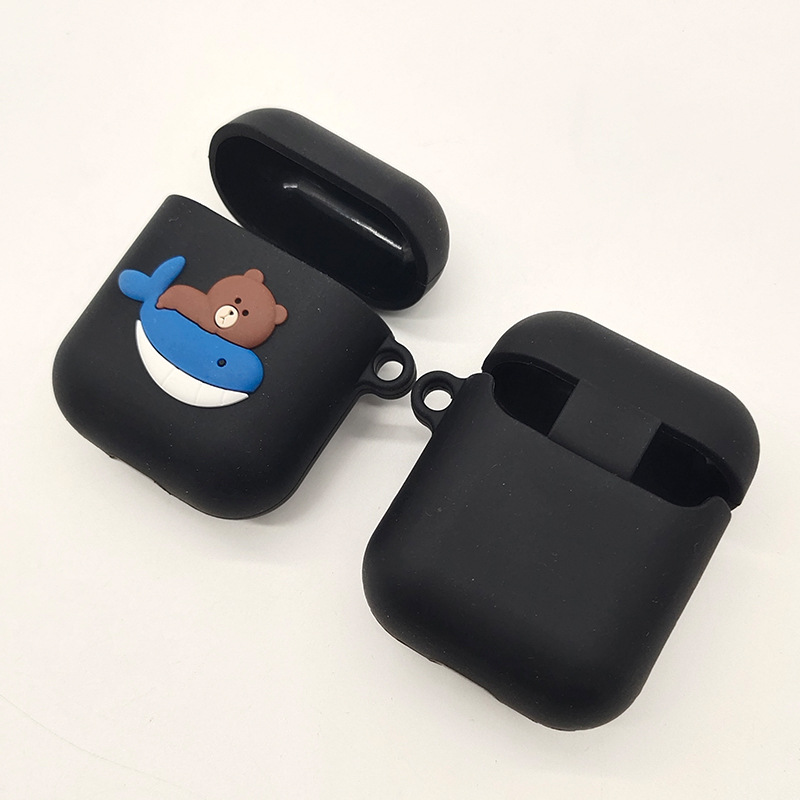 Aplicable a airpods2/3 generación pro auriculares de silicona funda protectora auricular Bluetooth inalámbrico funda de silicona bolsa de auriculares