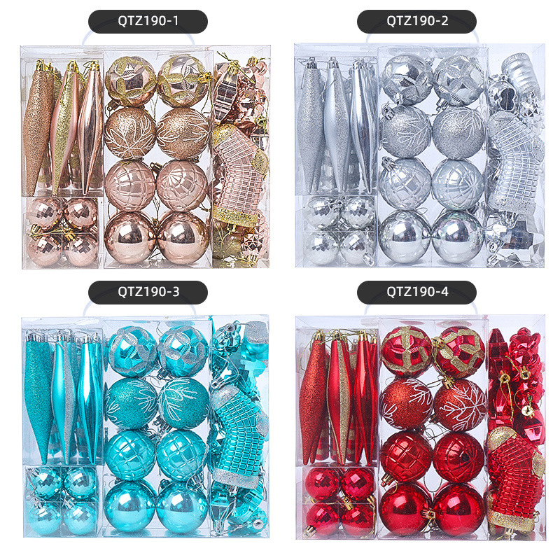 Hong Kong Hengsheng rojo conjunto de decoración de Navidad bola Amazon mismo comercio exterior en caja bola colgante centro comercial adornos