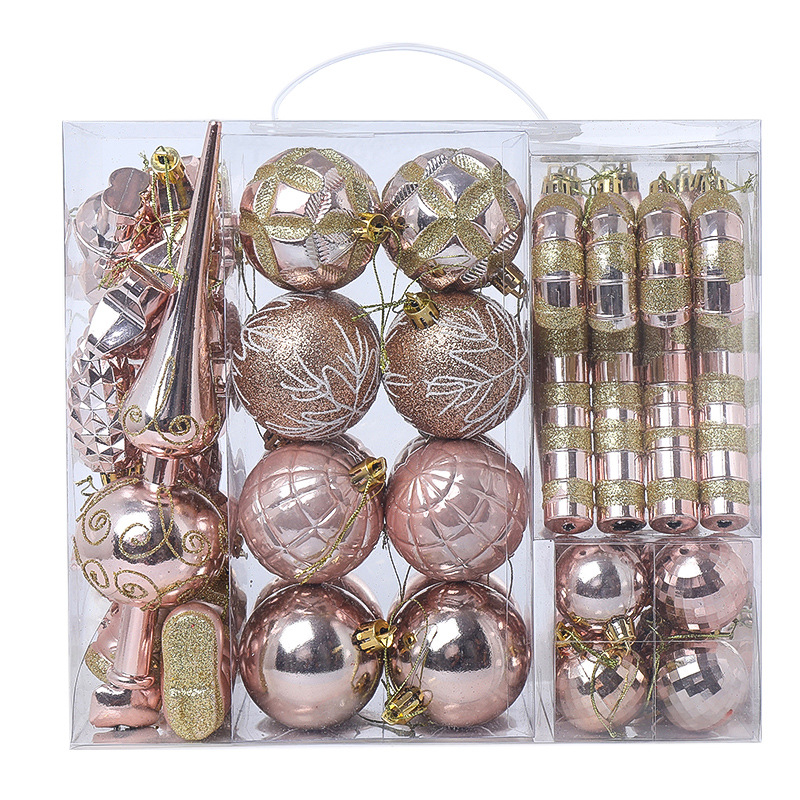 Hong Kong Hengsheng rojo conjunto de decoración de Navidad bola Amazon mismo comercio exterior en caja bola colgante centro comercial adornos