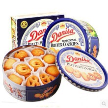 印尼零食批发 丹麦皇冠曲奇饼干礼盒装送礼品休闲食品进口