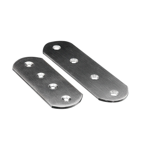 Left steel straight piece corner code 38 wide stainless steel corner code iron connecting piece four-hole flat laminate T-shaped iron piece wholesale