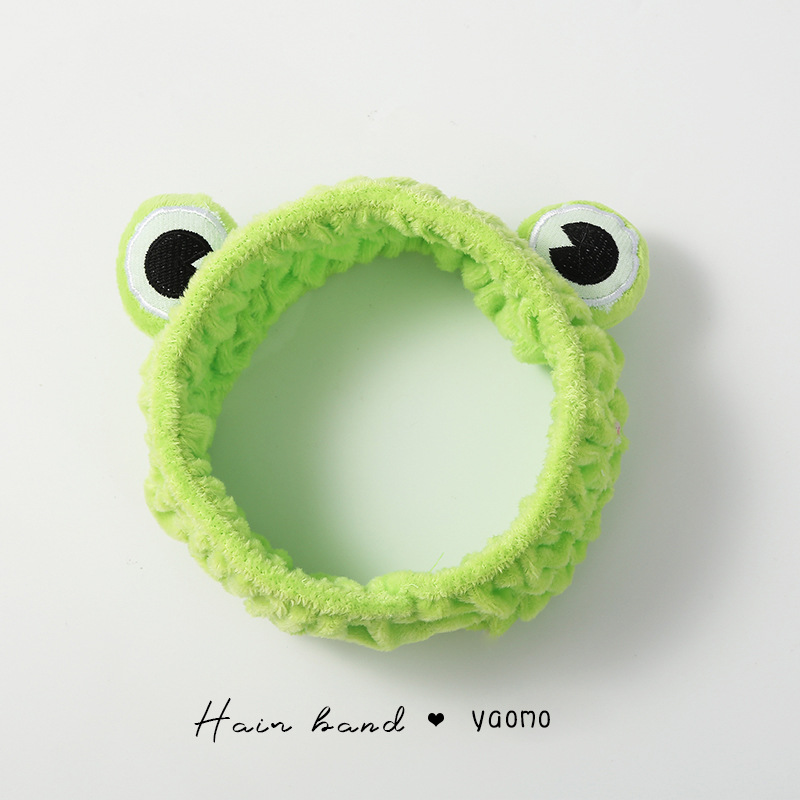 Me gustas Zhao Lusi mismo estilo lavado de cara banda para el cabello Corea del Sur Internet celebridad simple máscara de lavado banda para el cabello Mujer