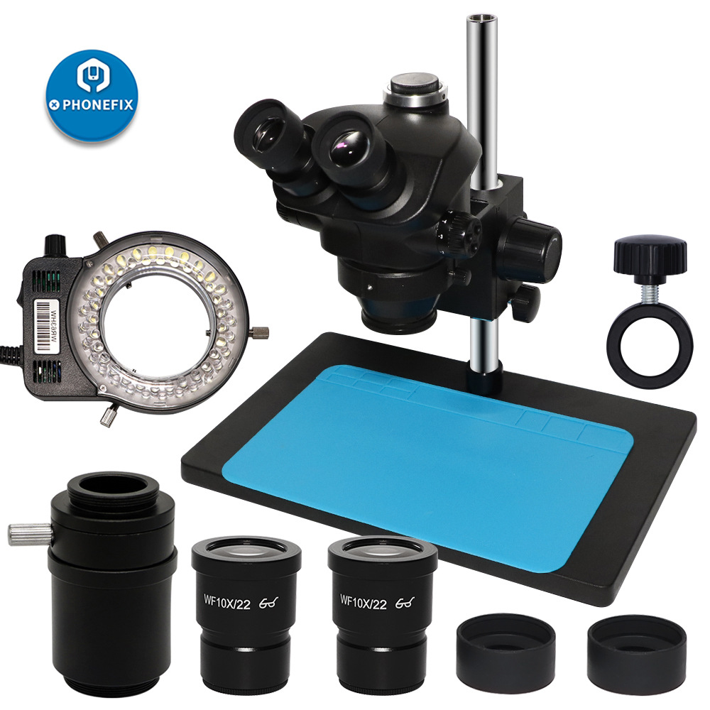 三目体视显微镜手术练习万向杆血管吻合解剖微雕手机主板维修专用