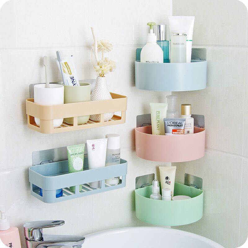 Toilet Bathroom Toilet Toilet Punch-free Wall Rack Bathroom Kitchen Washstand Wall-mounted Storage Rack