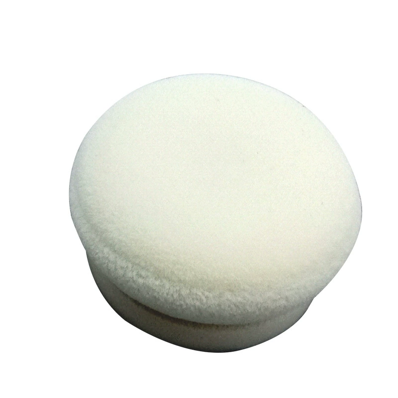 Makeup Puff Replacement Sponge, Double-Sided Thick Velvet Pad, Oval 3 Sizes, Strap (Black/White)