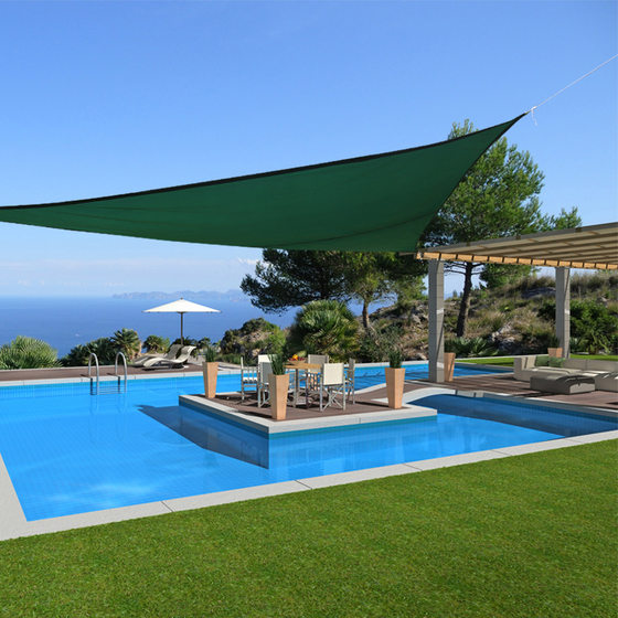 Triangular sunshade sail 5*5*5 m outdoor courtyard garden waterproof UV-proof sunshade net a generation of hair