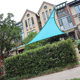 Triangular sunshade sail 5*5*5 m outdoor courtyard garden waterproof UV-proof sunshade net a generation of hair