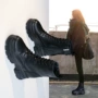 厚底内增高新款秋冬女短靴