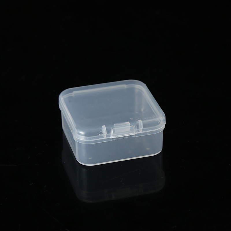 正方形塑料小盒子鱼钩收纳盒饰品电子元件整理耳塞收纳盒源头工厂