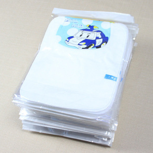 Large 4-layer 32*24 cotton gauze baby sweat towel children's printed cartoon illustration baby sweat pad back towel