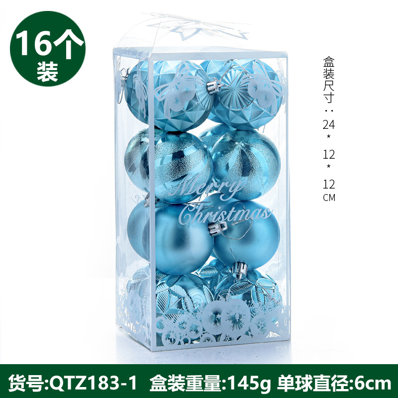 Juego de bolas navideñas irregulares de plástico mate de 6 cm, decoración para árbol de Navidad, bolas colgantes en un cubo