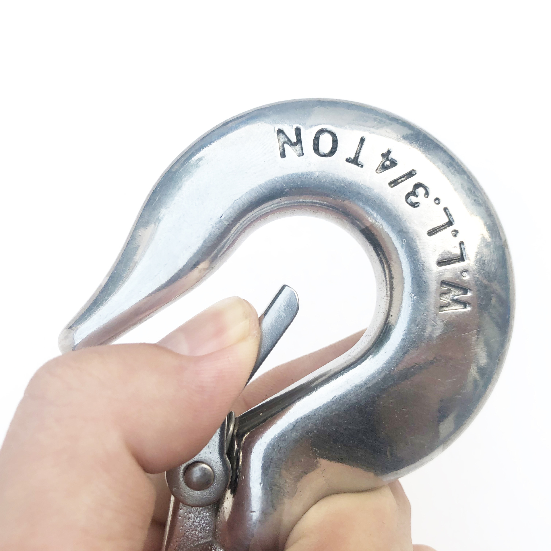 304不锈钢美式320货钩   葫芦吊钩   羊角抓钩 防脱货钩