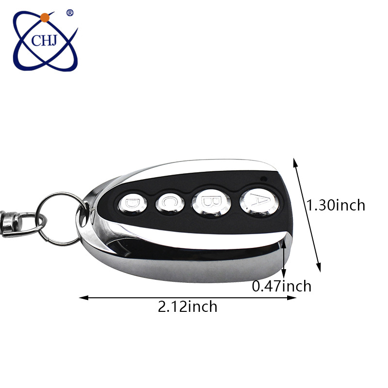 433M拷贝智能车库门道闸遥控器钥匙金属防水防盗学习码拷贝遥控