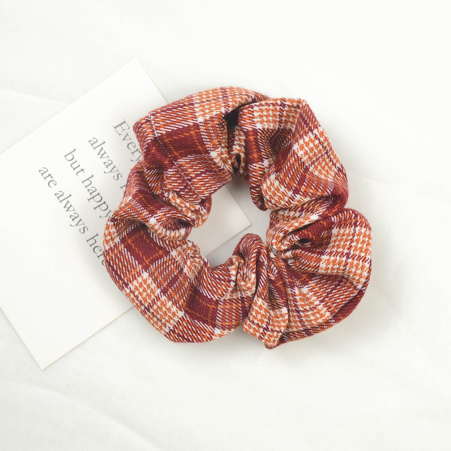 BM 2 # 호박 오렌지 격자 무늬