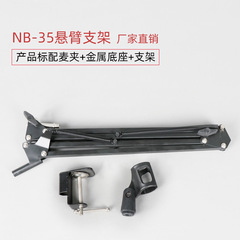 Pendulum NB35 Boom Stand Universal Metal Desktop Mic Shock Mount Boom Mic Extension Stand with Windscreen