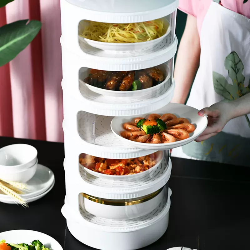 保温菜罩电加热家用多层滑门食物餐桌罩剩菜剩饭智能保温